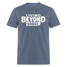 Load image into Gallery viewer, Living Beyond the Label Men&#39;s T-Shirt - denim

