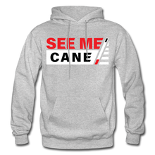 Load image into Gallery viewer, See Me Cane Adult Hoodie - heather gray
