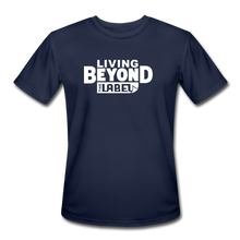 Load image into Gallery viewer, Living Beyond the Label Men’s Moisture Wicking T-Shirt - navy
