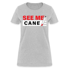 Load image into Gallery viewer, See Me Cane Women&#39;s T-Shirt - heather gray
