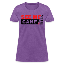 Load image into Gallery viewer, See Me Cane Women&#39;s T-Shirt - purple heather
