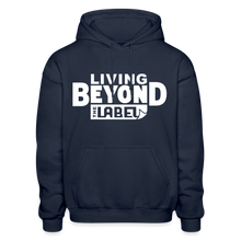 Load image into Gallery viewer, Living Beyond The Label Unisex Adult Hoodie - navy
