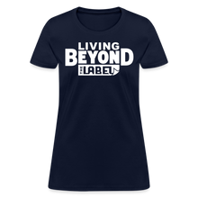 Load image into Gallery viewer, Living Beyond the Label T-Shirt Womens - navy
