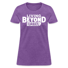 Load image into Gallery viewer, Living Beyond the Label T-Shirt Womens - purple heather
